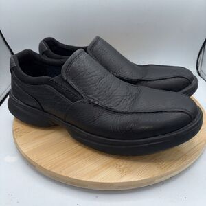 Clarks  Bradley Step Loafer Black Tumbled Leather Men’s US 12 M Slip-On